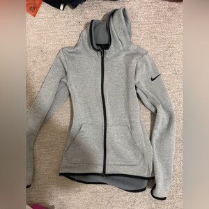 Nike Gray and Black Dri-FIT Hooded Jacket